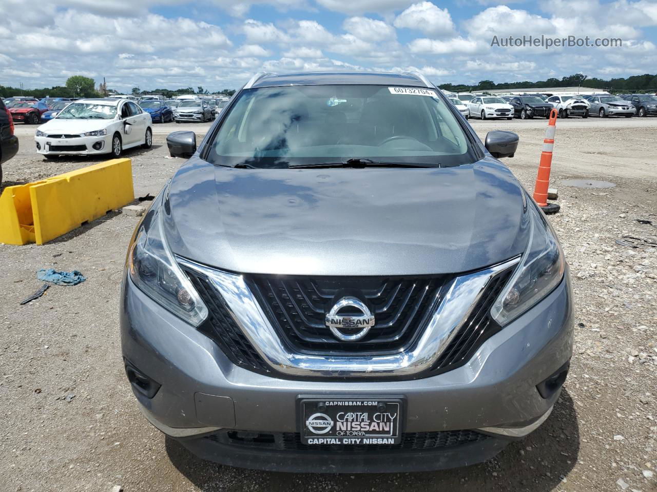 2018 Nissan Murano S Gray vin: 5N1AZ2MH0JN162684