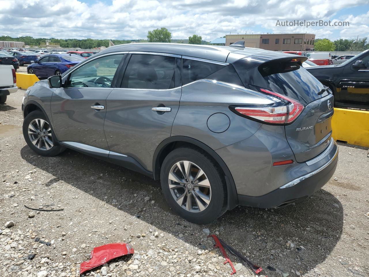 2018 Nissan Murano S Серый vin: 5N1AZ2MH0JN162684