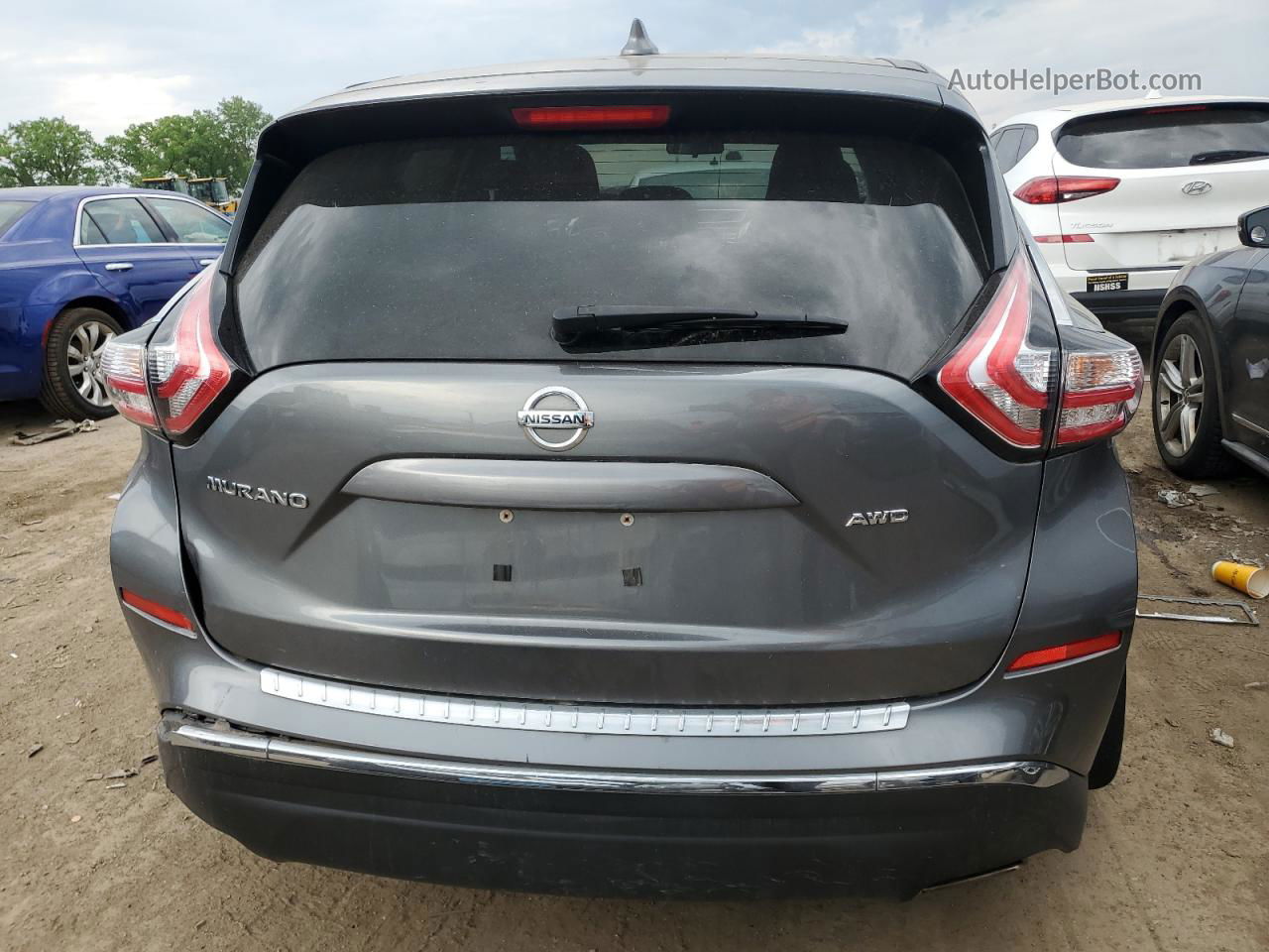 2018 Nissan Murano S Gray vin: 5N1AZ2MH0JN167562