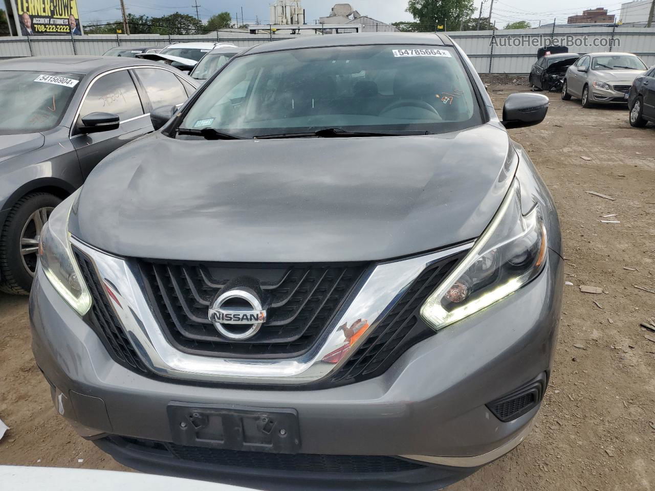 2018 Nissan Murano S Gray vin: 5N1AZ2MH0JN167562