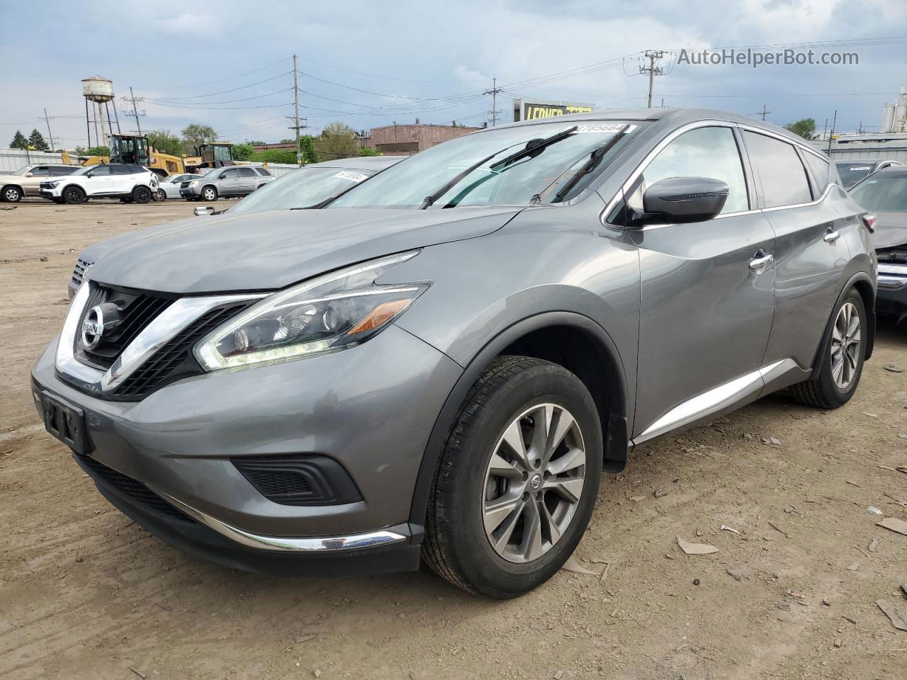 2018 Nissan Murano S Gray vin: 5N1AZ2MH0JN167562