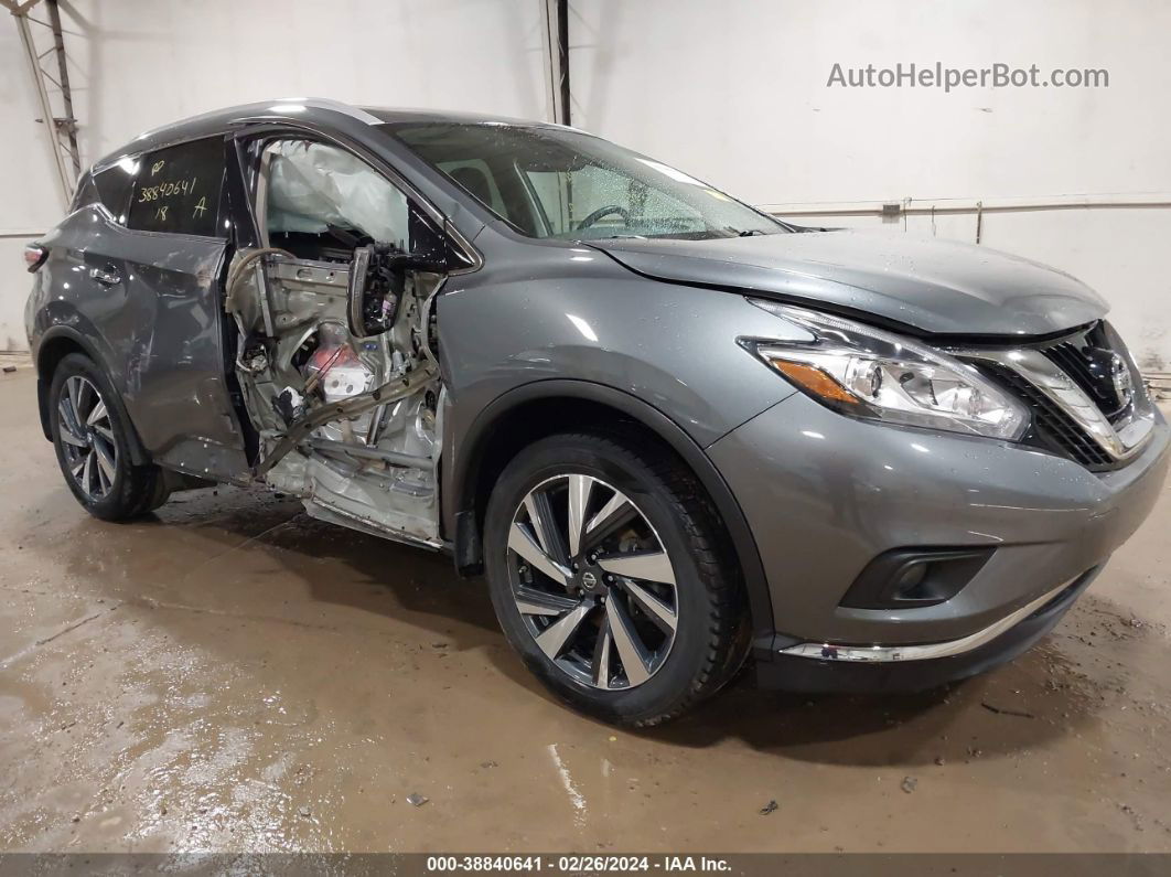 2018 Nissan Murano S/sl/sv/platinum Gray vin: 5N1AZ2MH0JN171210