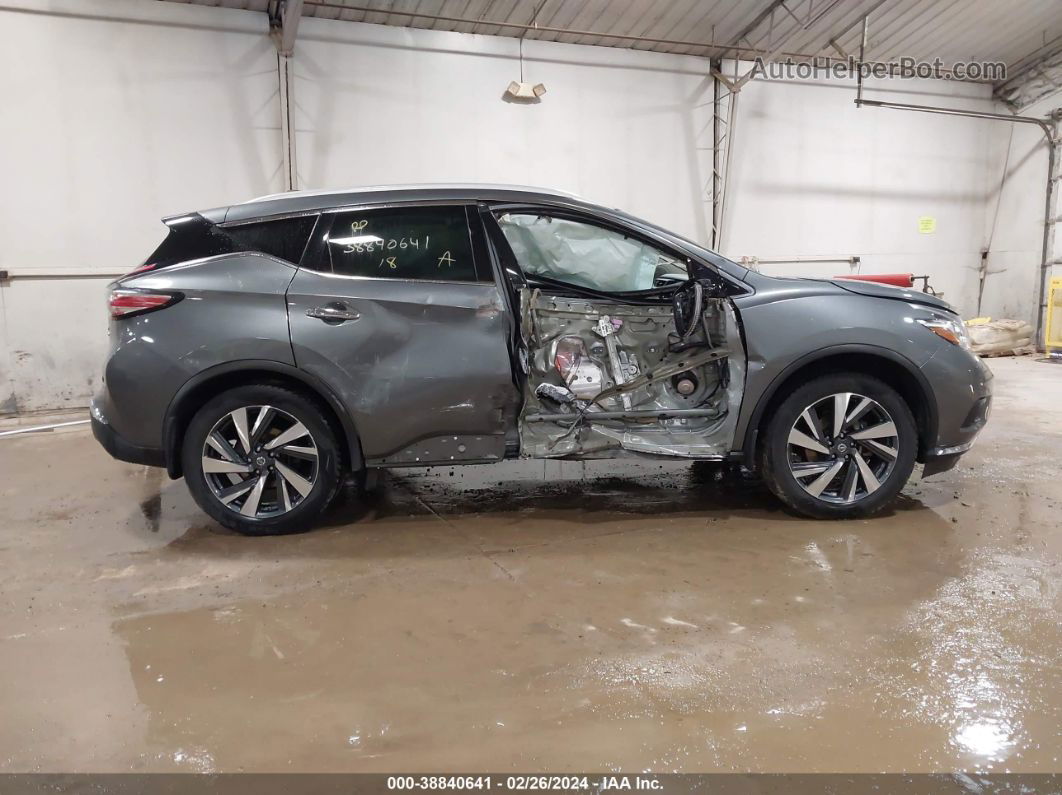 2018 Nissan Murano S/sl/sv/platinum Gray vin: 5N1AZ2MH0JN171210