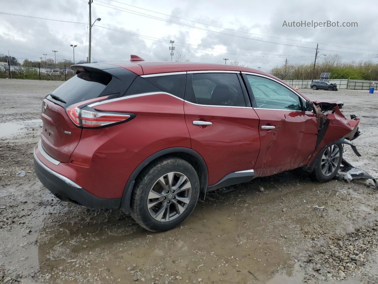 2017 Nissan Murano S Red vin: 5N1AZ2MH1HN150358