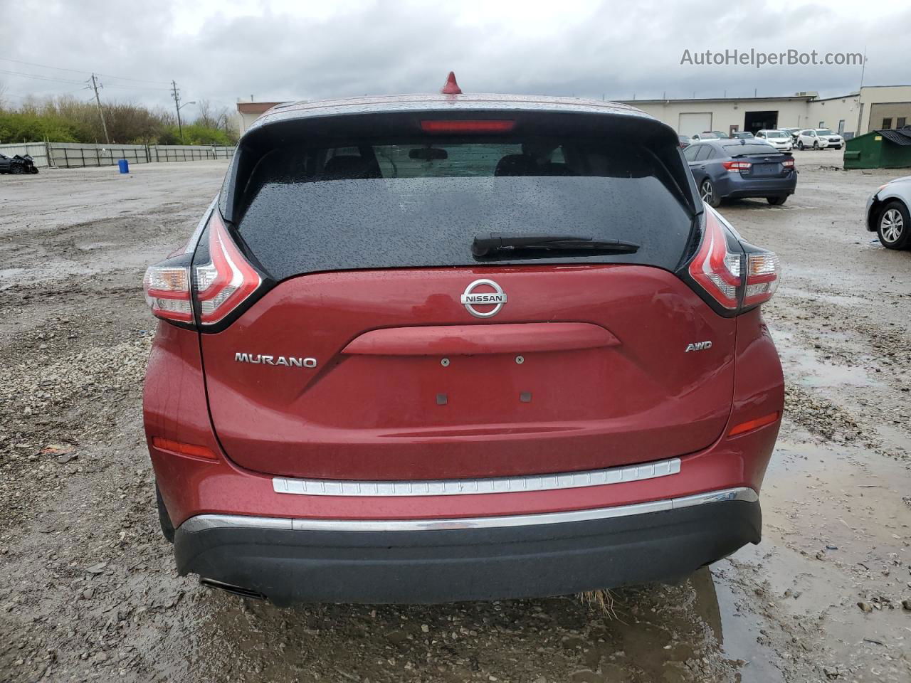 2017 Nissan Murano S Red vin: 5N1AZ2MH1HN150358