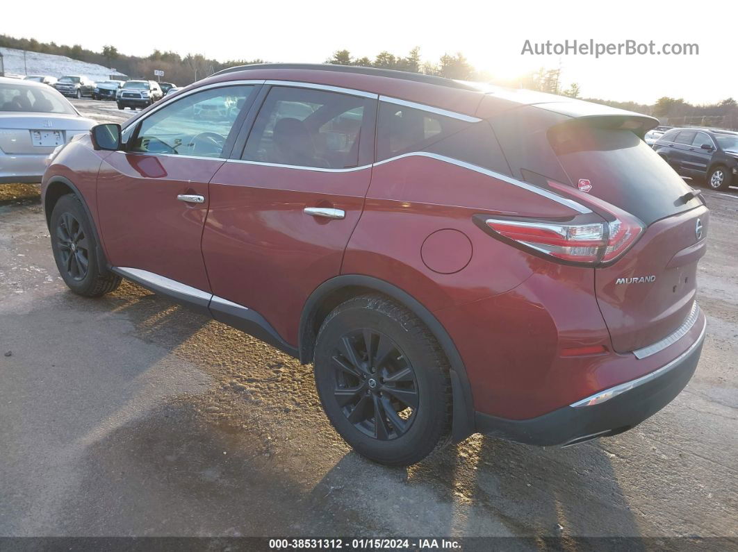 2017 Nissan Murano Sv Red vin: 5N1AZ2MH1HN184137