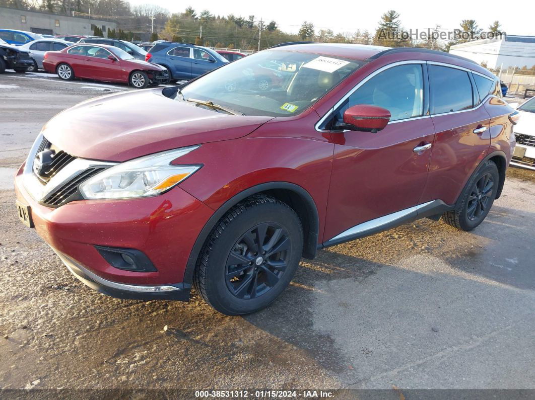 2017 Nissan Murano Sv Red vin: 5N1AZ2MH1HN184137