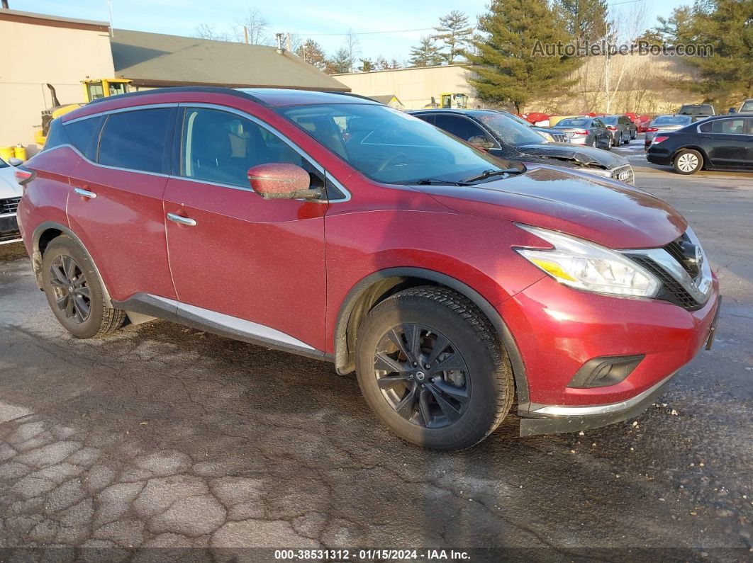 2017 Nissan Murano Sv Red vin: 5N1AZ2MH1HN184137