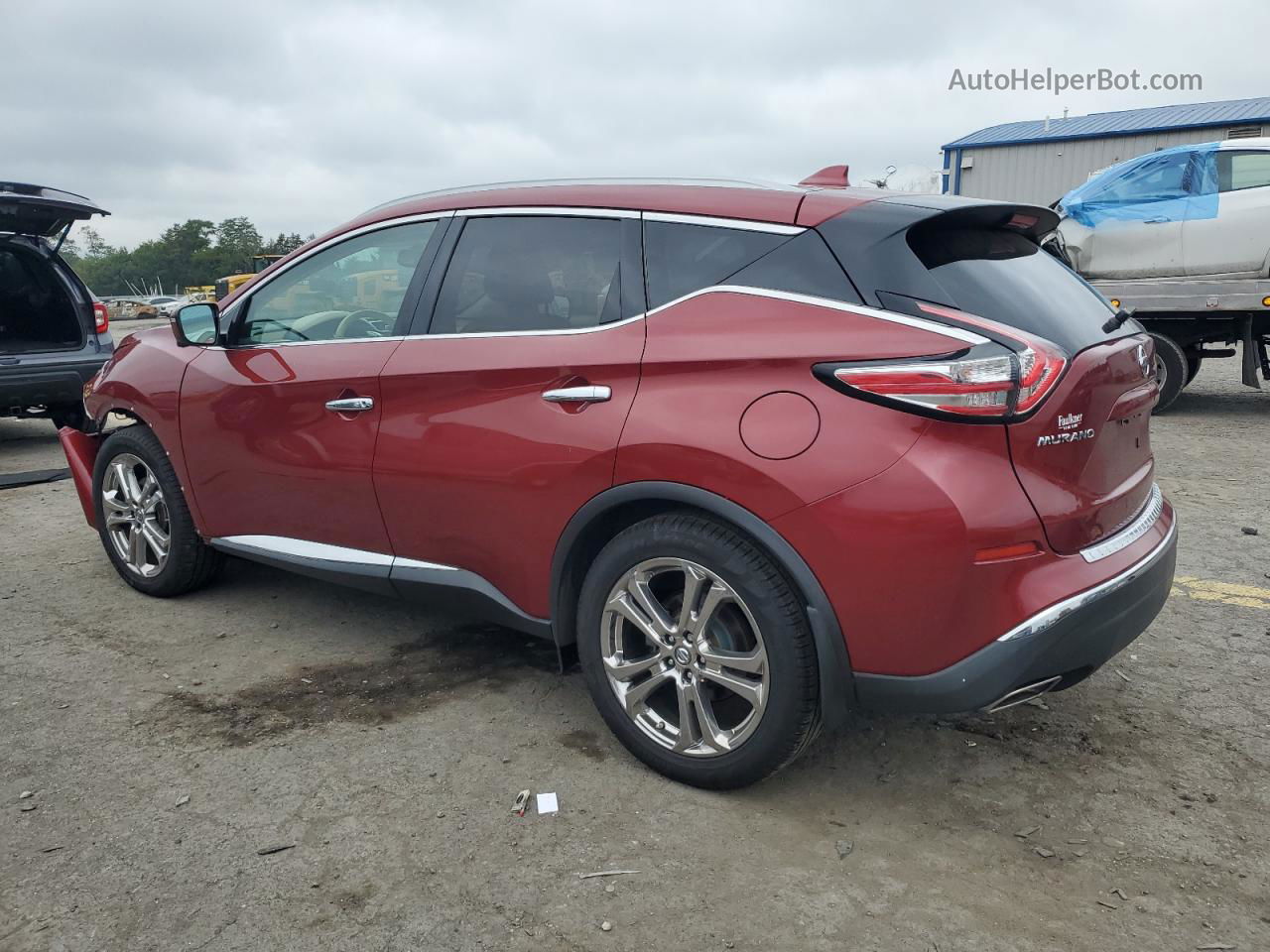 2018 Nissan Murano S Красный vin: 5N1AZ2MH1JN110545