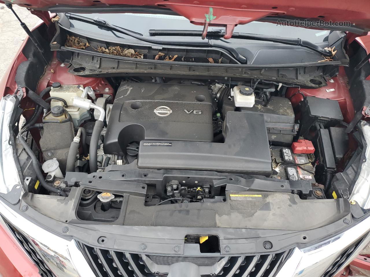 2018 Nissan Murano S Красный vin: 5N1AZ2MH1JN110545