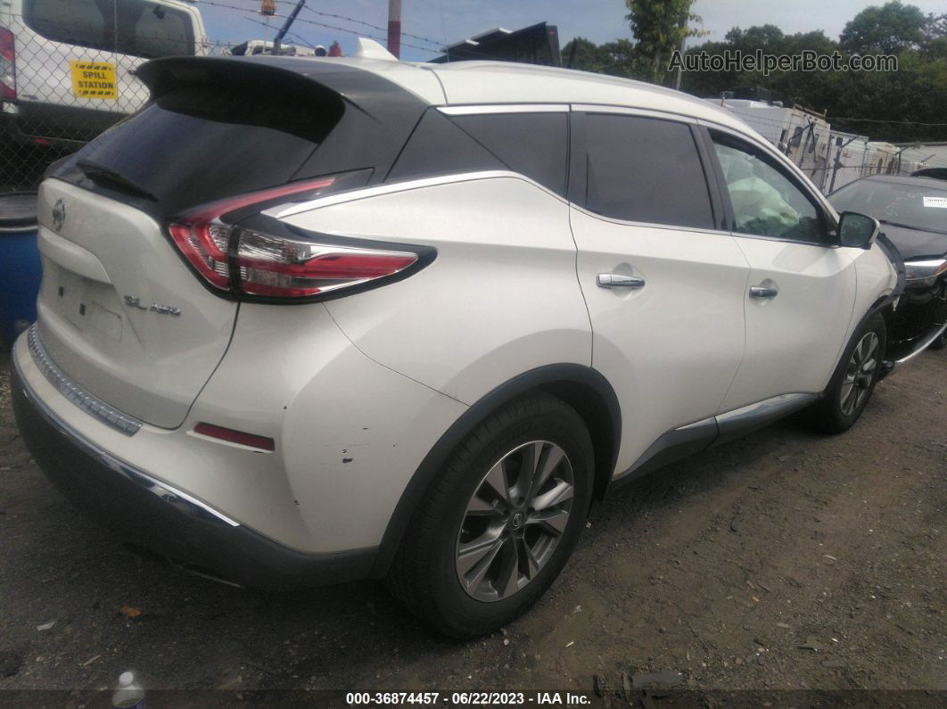 2018 Nissan Murano Sl White vin: 5N1AZ2MH1JN115048