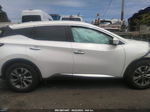 2018 Nissan Murano Sl White vin: 5N1AZ2MH1JN115048