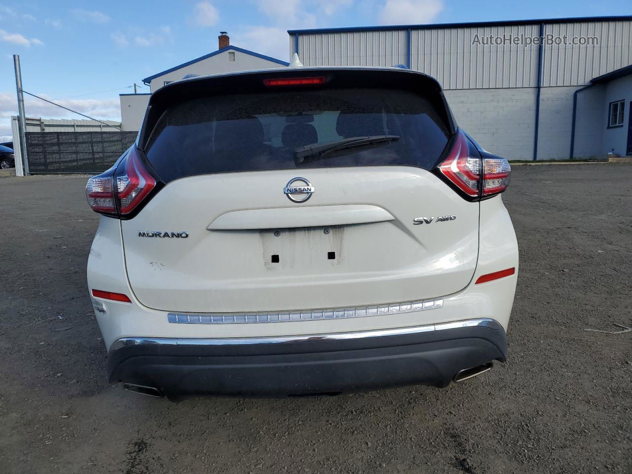 2018 Nissan Murano S Белый vin: 5N1AZ2MH1JN130598