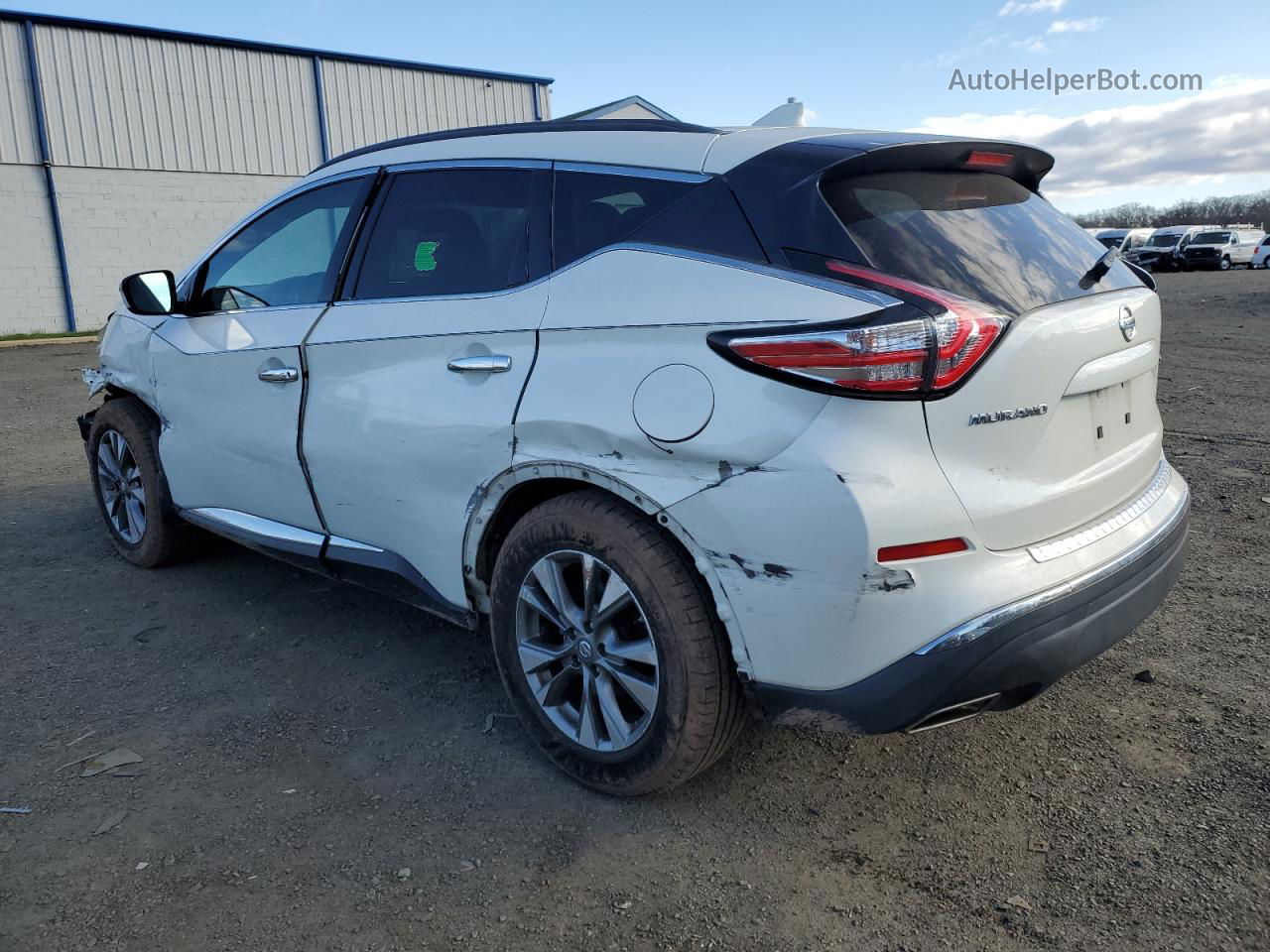 2018 Nissan Murano S White vin: 5N1AZ2MH1JN130598