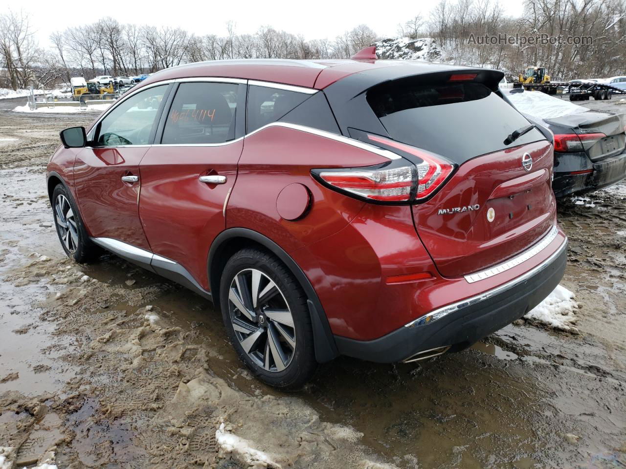 2018 Nissan Murano S Red vin: 5N1AZ2MH1JN159888