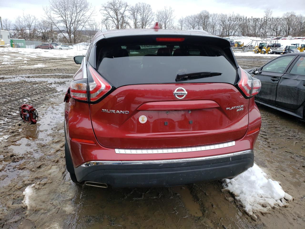 2018 Nissan Murano S Красный vin: 5N1AZ2MH1JN159888