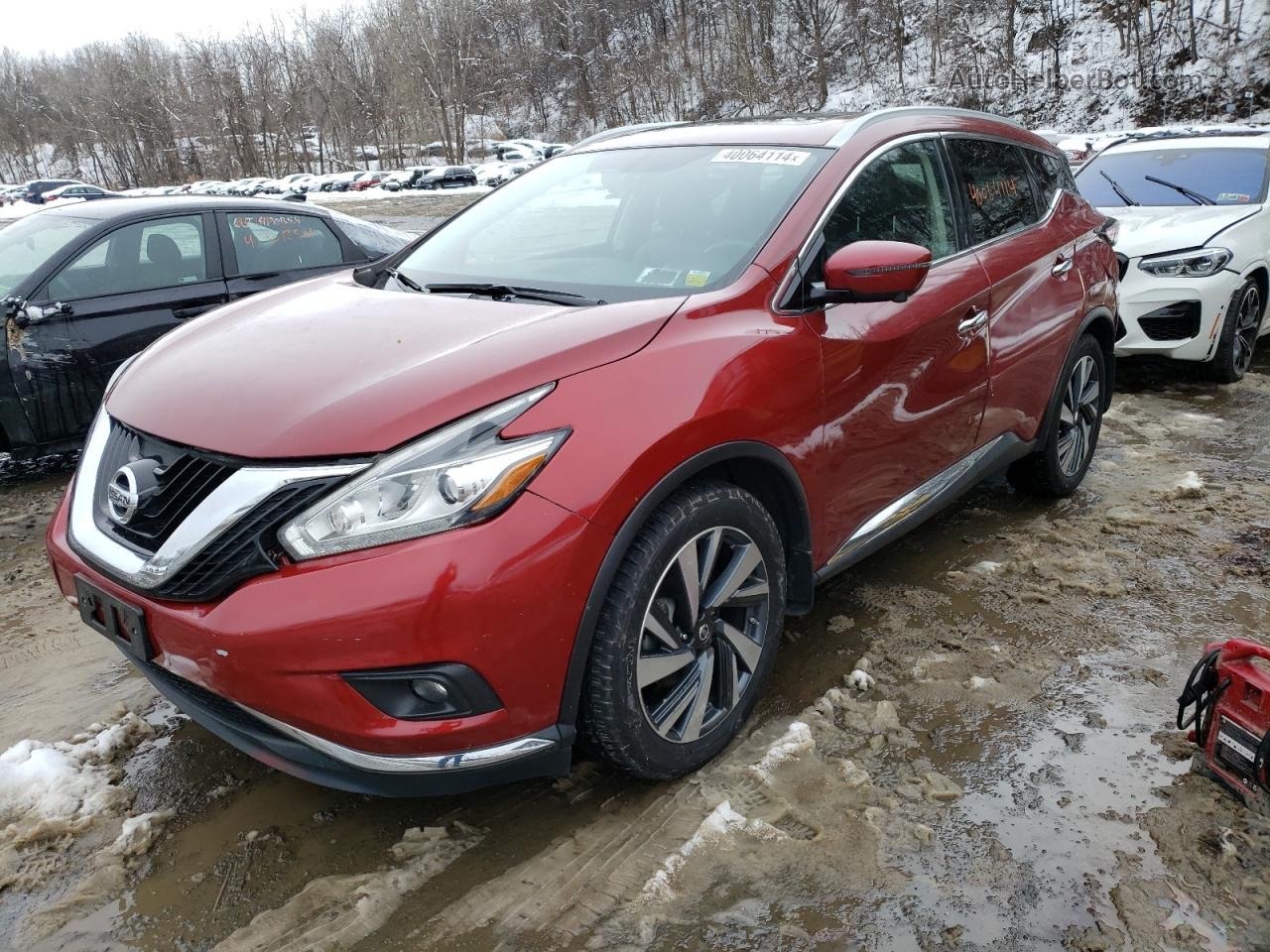 2018 Nissan Murano S Красный vin: 5N1AZ2MH1JN159888