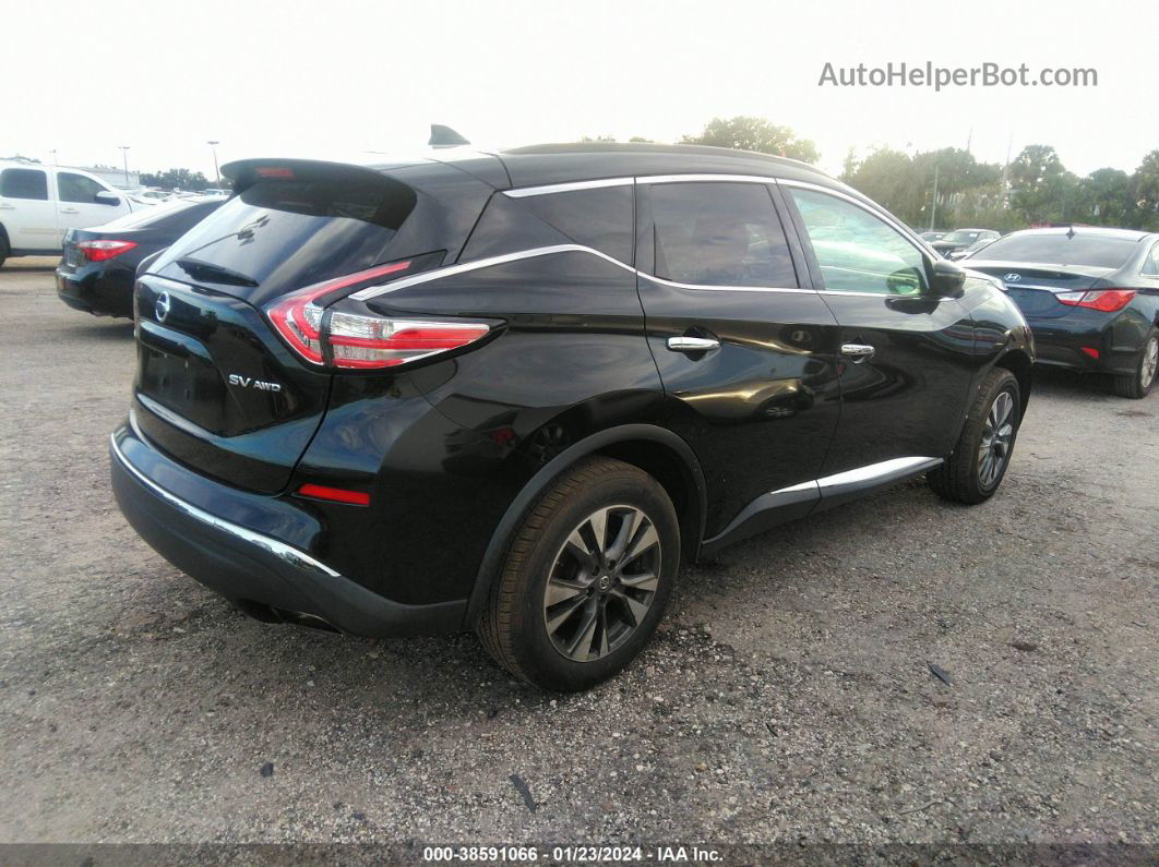 2018 Nissan Murano Sv Черный vin: 5N1AZ2MH1JN169403