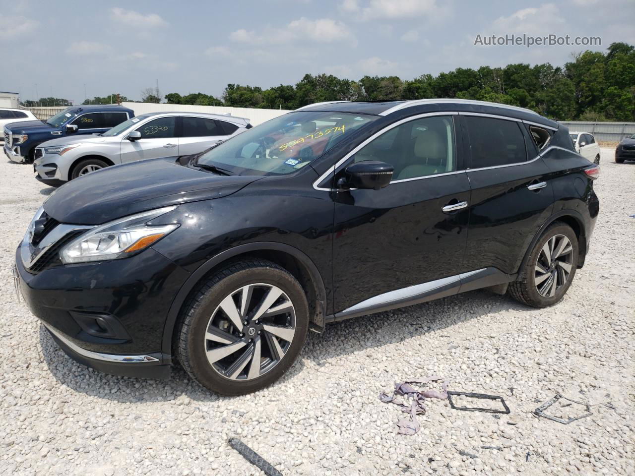 2018 Nissan Murano S Black vin: 5N1AZ2MH1JN171586