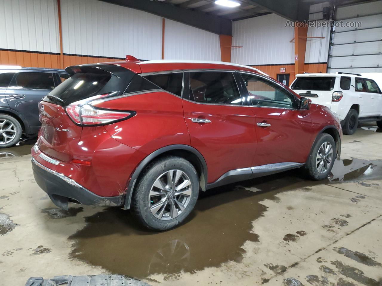 2018 Nissan Murano S Red vin: 5N1AZ2MH1JN188050