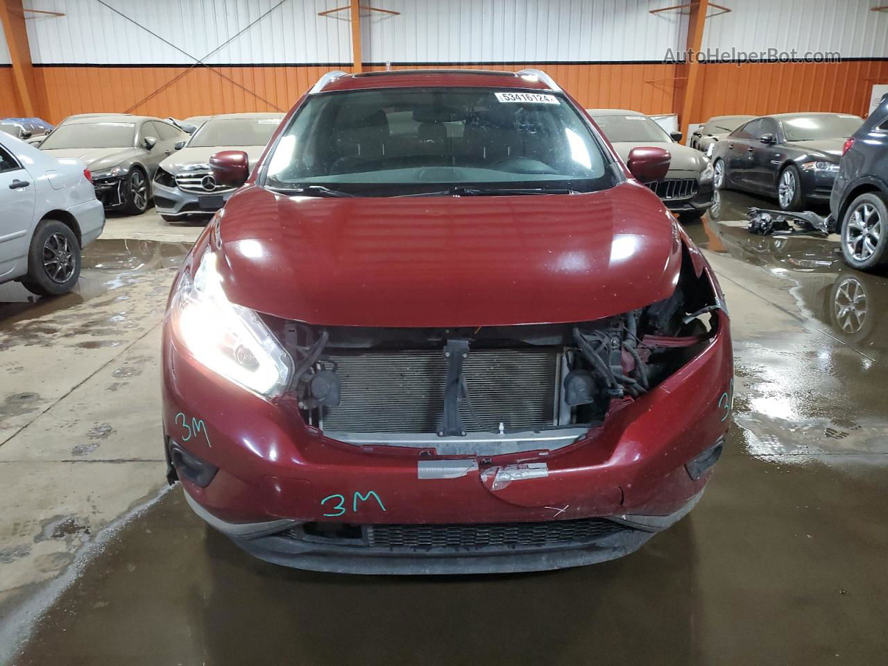 2018 Nissan Murano S Red vin: 5N1AZ2MH1JN188050