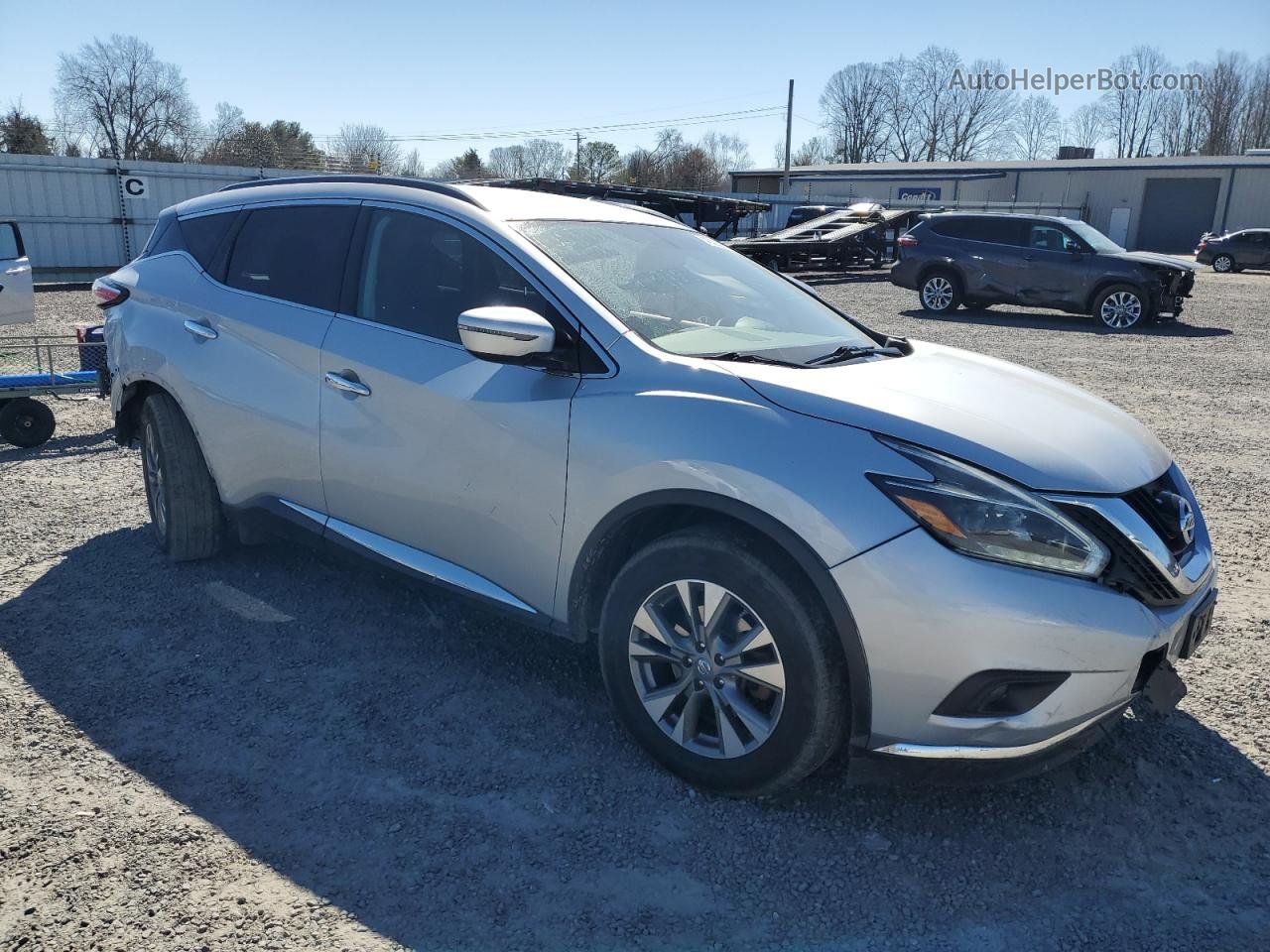 2018 Nissan Murano S Серебряный vin: 5N1AZ2MH1JN191871