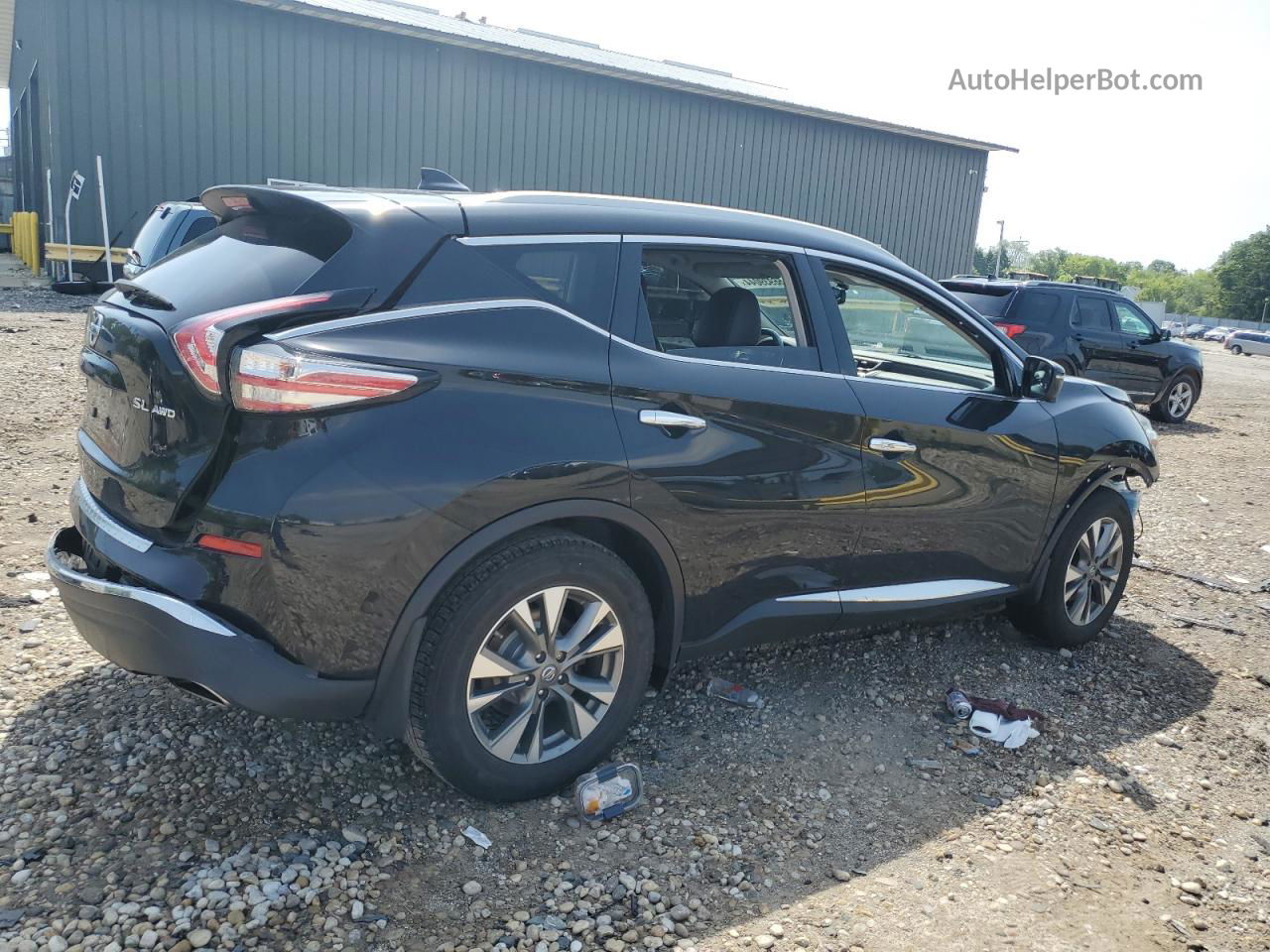 2018 Nissan Murano S Black vin: 5N1AZ2MH1JN201332