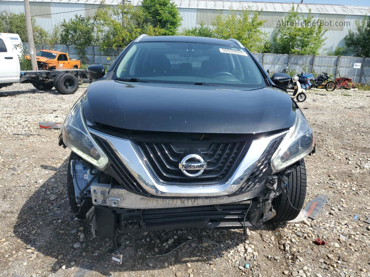 2018 Nissan Murano S Black vin: 5N1AZ2MH1JN201332