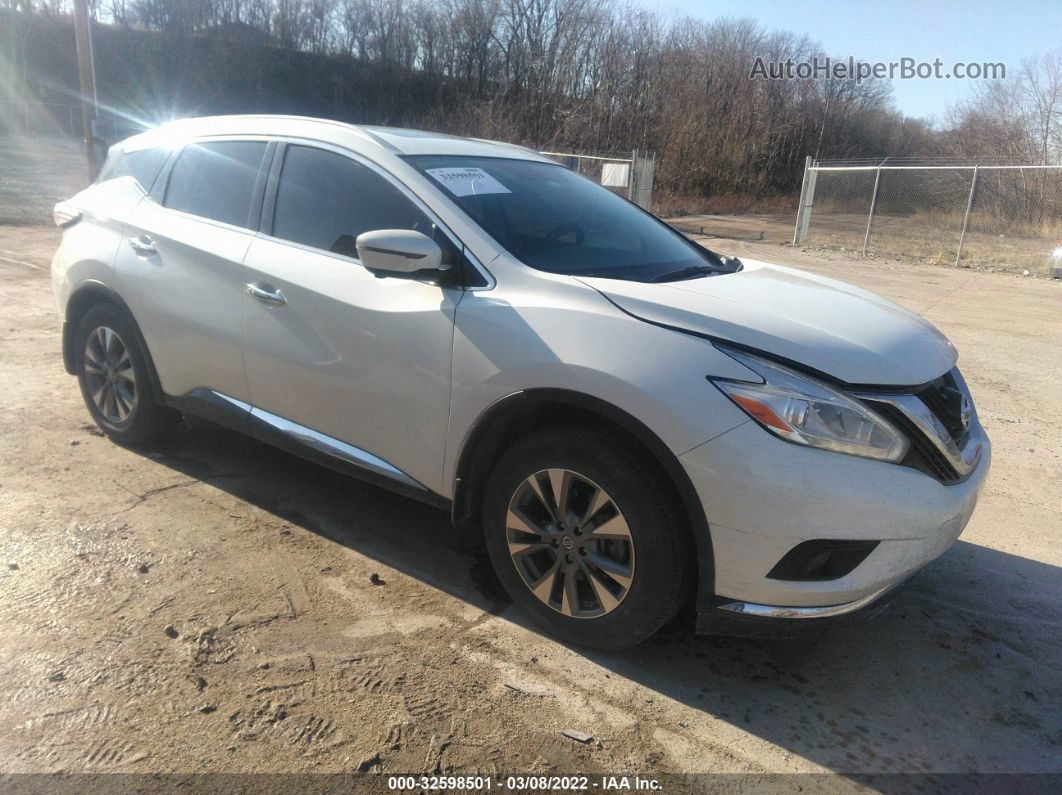 2017 Nissan Murano Sl White vin: 5N1AZ2MH2HN110516