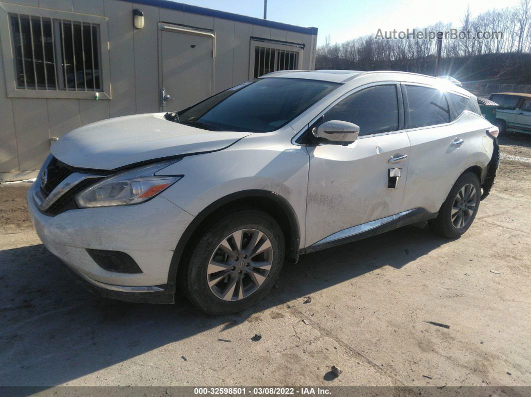 2017 Nissan Murano Sl White vin: 5N1AZ2MH2HN110516