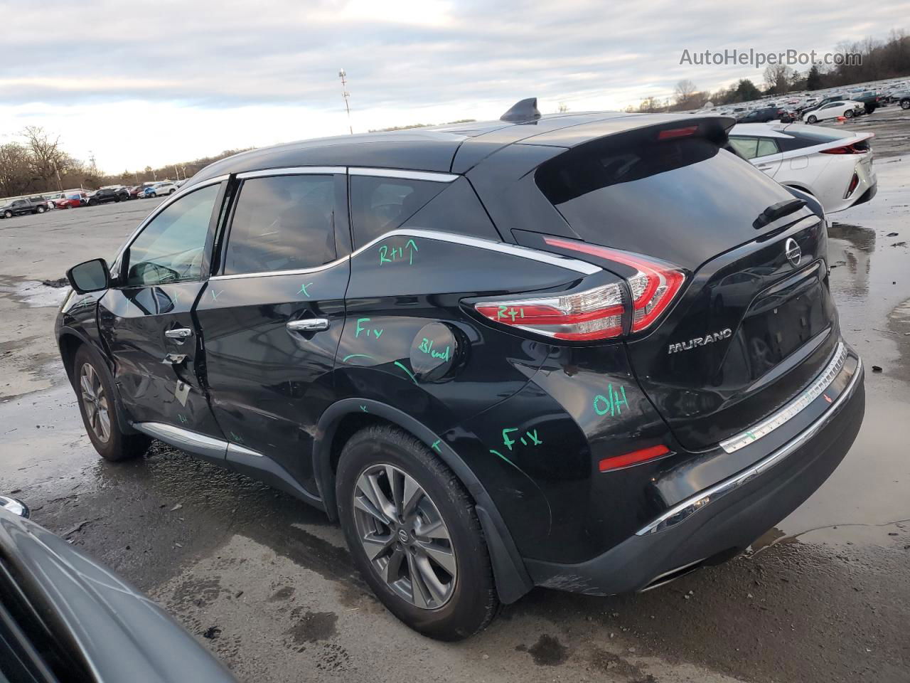 2017 Nissan Murano S Black vin: 5N1AZ2MH2HN202404