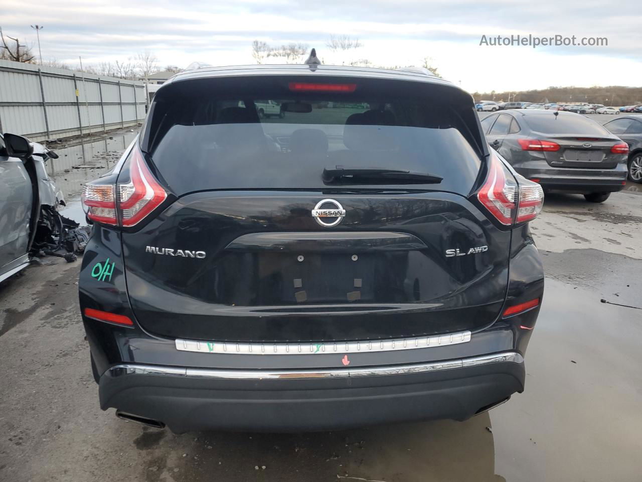 2017 Nissan Murano S Black vin: 5N1AZ2MH2HN202404