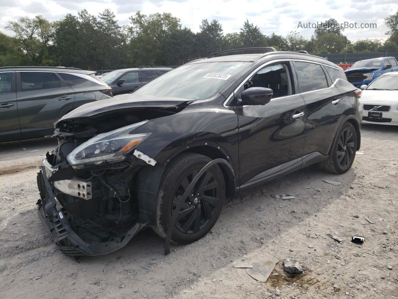 2018 Nissan Murano S Black vin: 5N1AZ2MH2JN125197