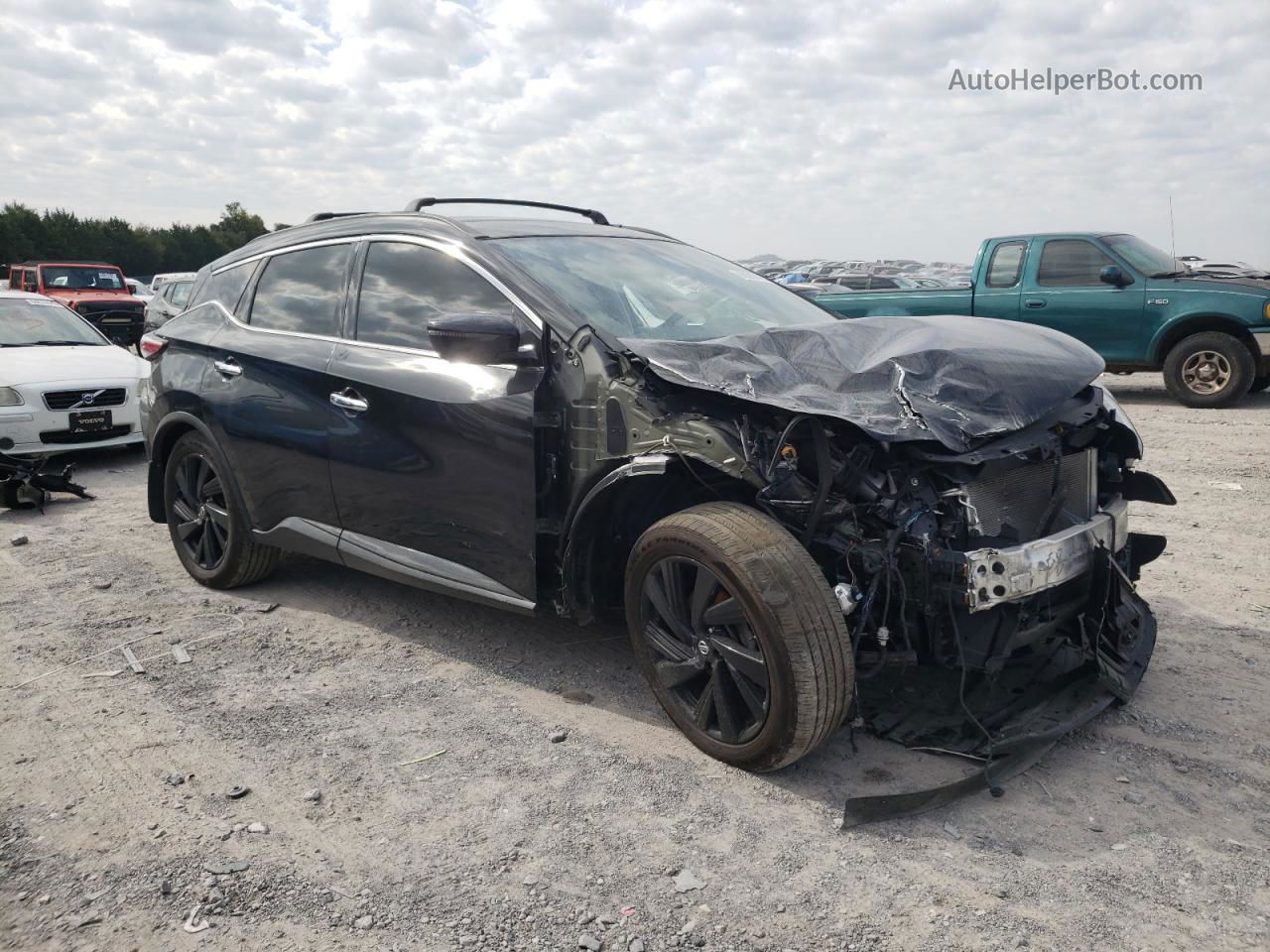 2018 Nissan Murano S Black vin: 5N1AZ2MH2JN125197