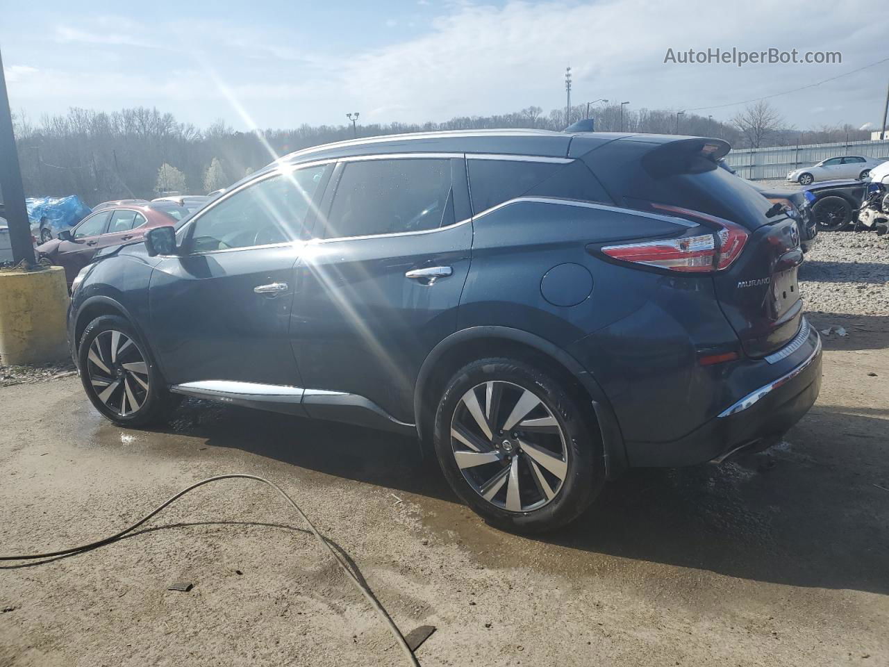 2018 Nissan Murano S Синий vin: 5N1AZ2MH2JN157745