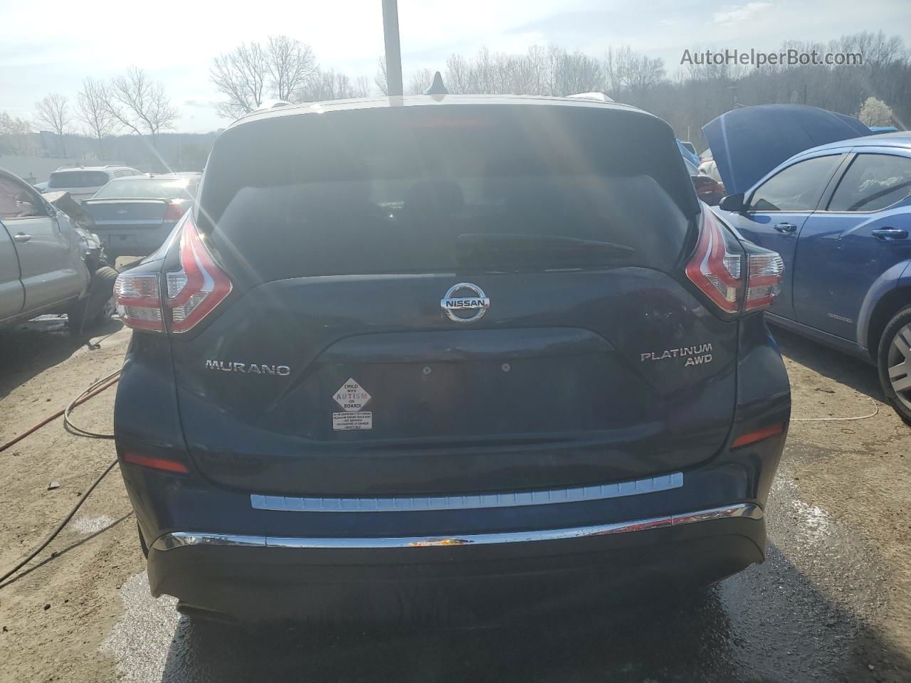 2018 Nissan Murano S Синий vin: 5N1AZ2MH2JN157745