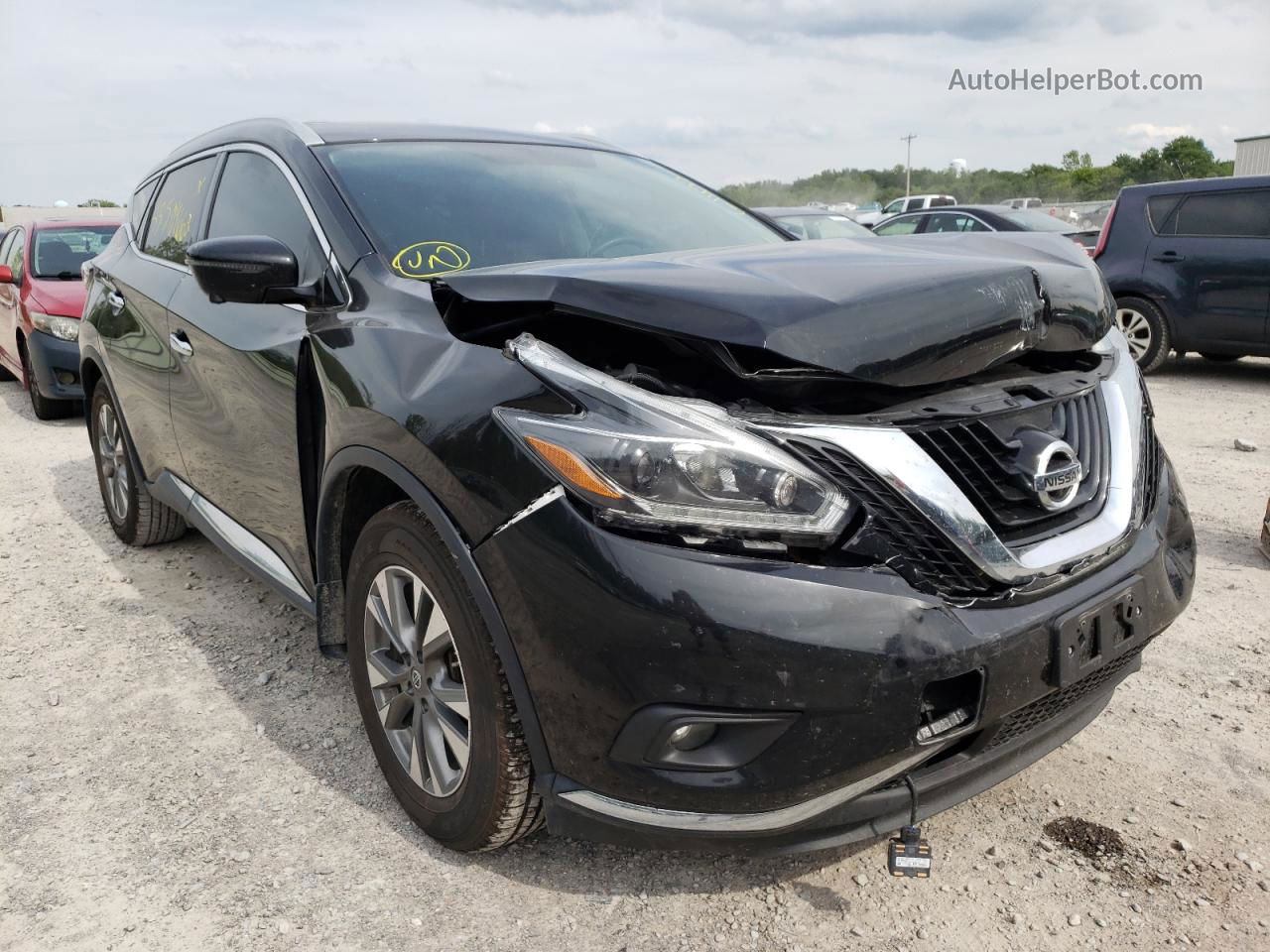 2018 Nissan Murano S Черный vin: 5N1AZ2MH2JN168406