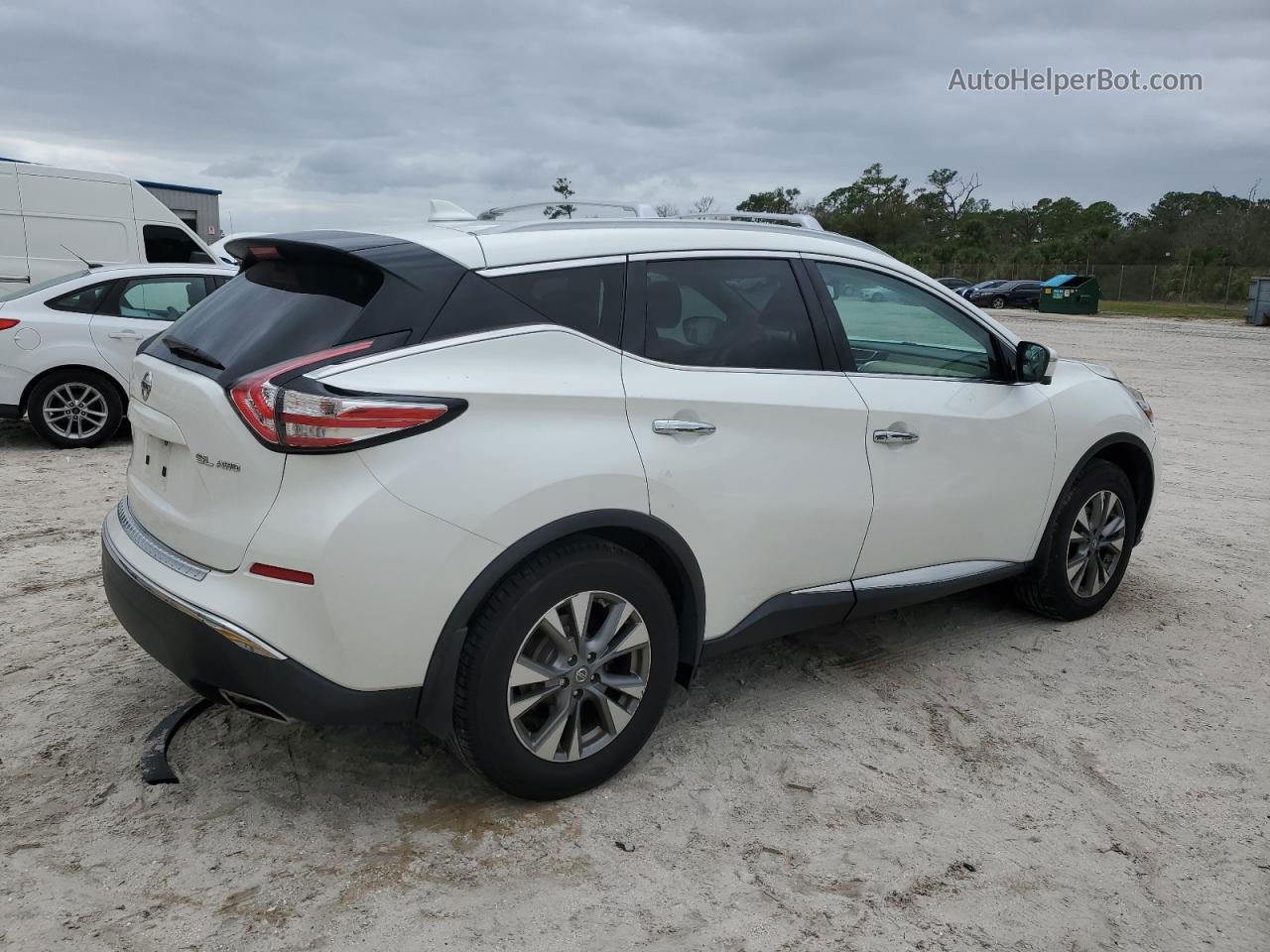 2018 Nissan Murano S White vin: 5N1AZ2MH2JN171998