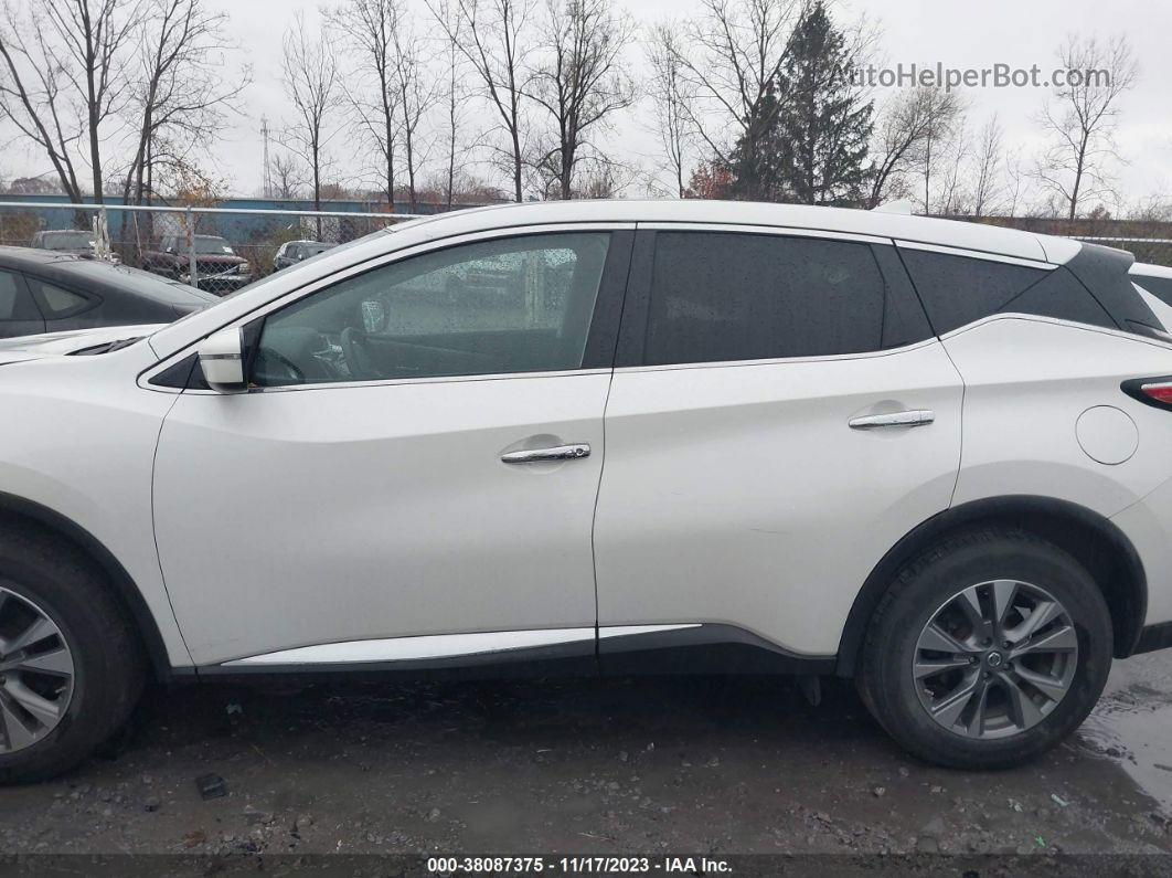 2018 Nissan Murano S White vin: 5N1AZ2MH2JN202019