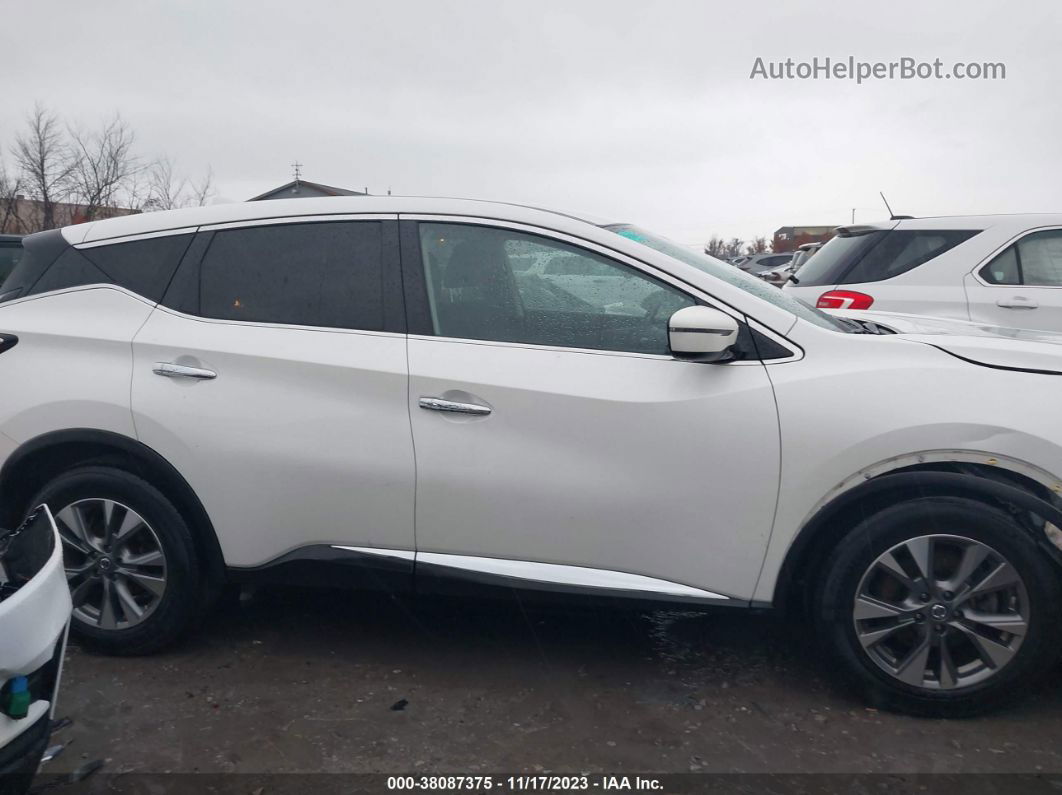 2018 Nissan Murano S White vin: 5N1AZ2MH2JN202019