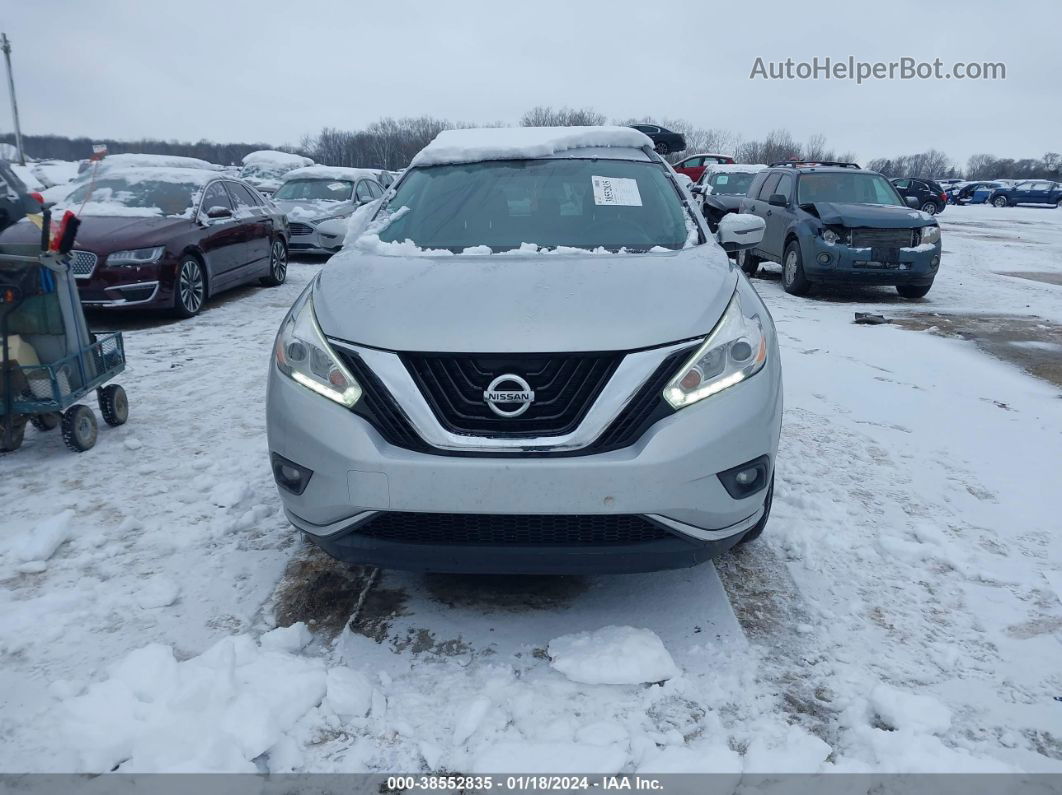 2017 Nissan Murano Sv Silver vin: 5N1AZ2MH3HN113621