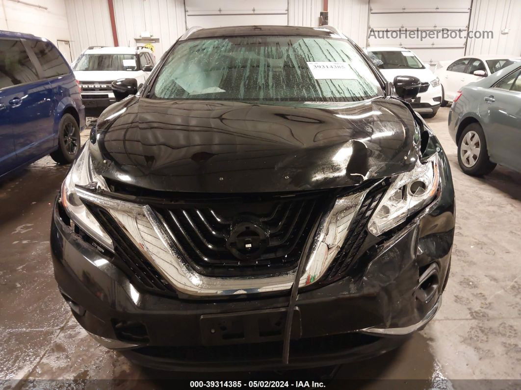 2017 Nissan Murano Sl Black vin: 5N1AZ2MH3HN120620