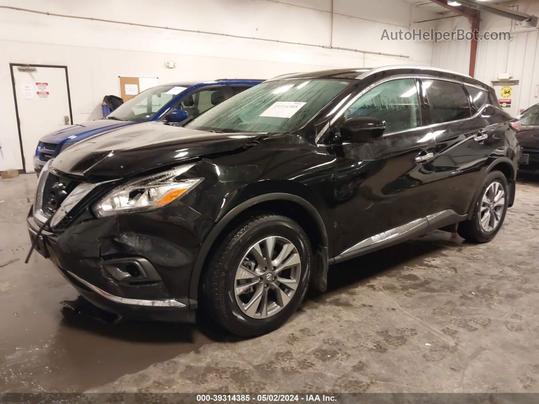 2017 Nissan Murano Sl Black vin: 5N1AZ2MH3HN120620