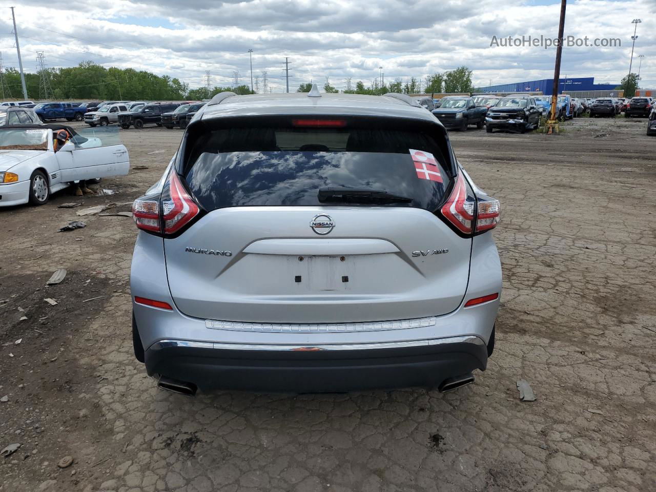 2017 Nissan Murano S Silver vin: 5N1AZ2MH3HN124571