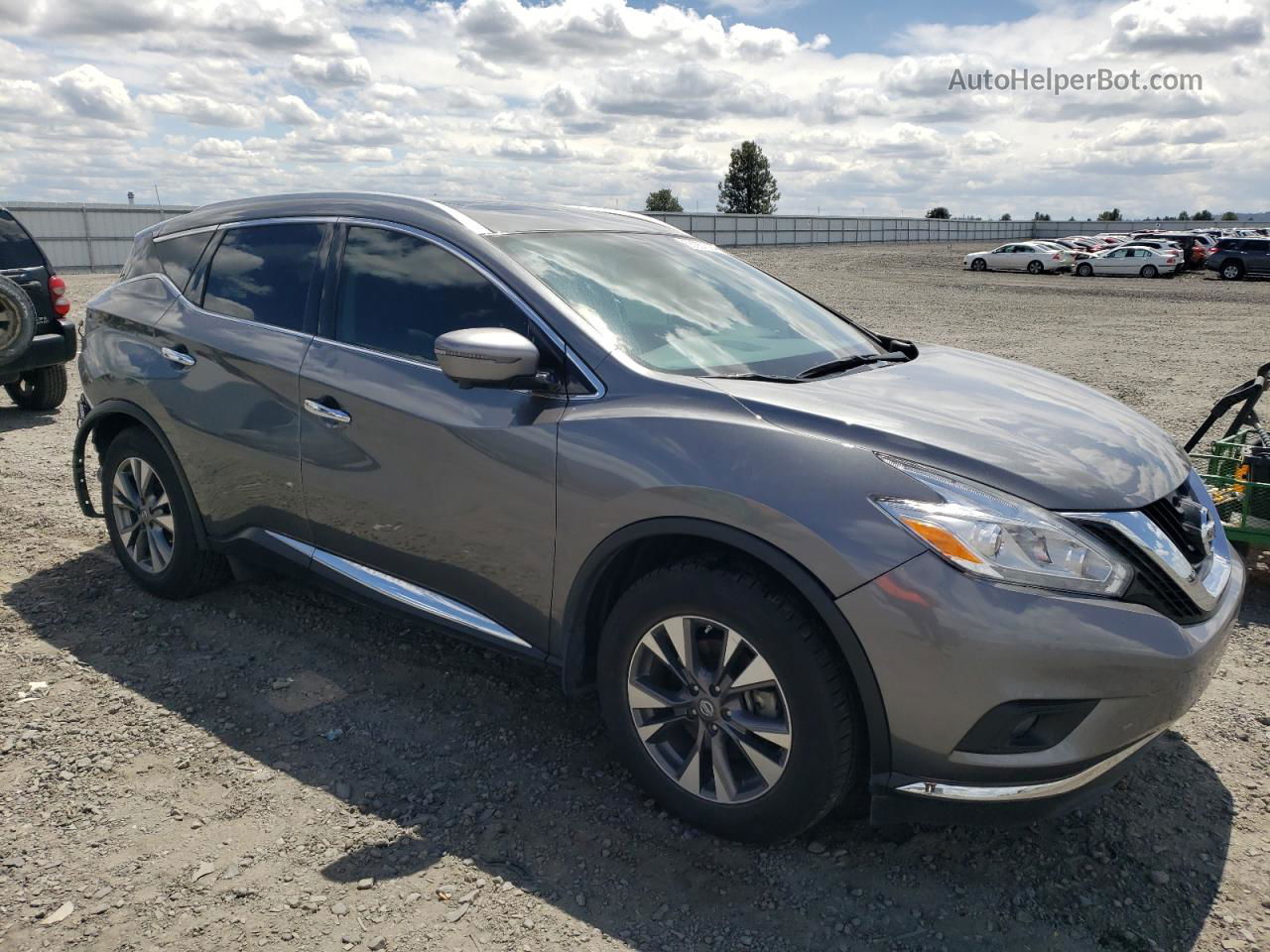 2017 Nissan Murano S Серый vin: 5N1AZ2MH3HN127549