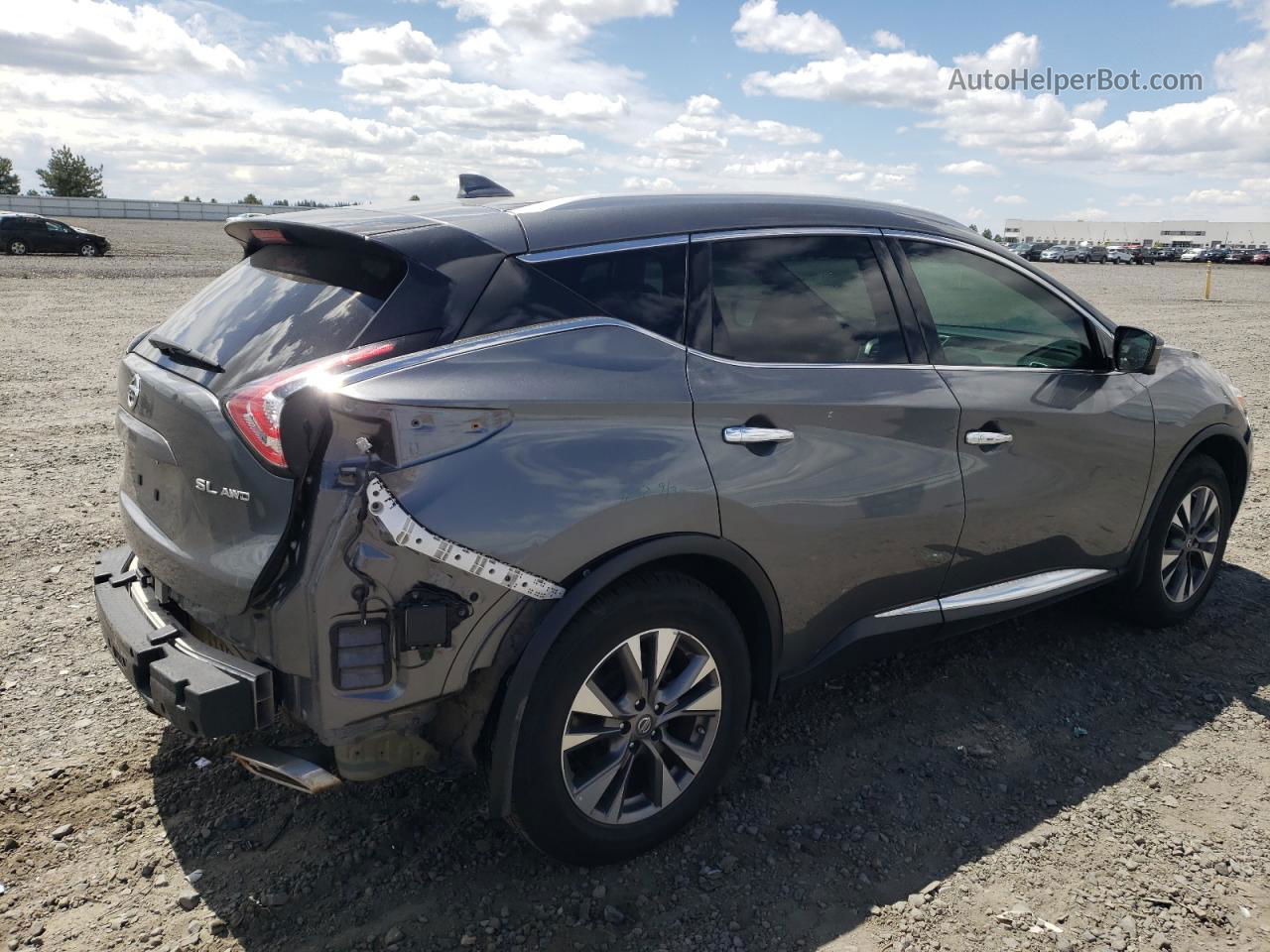 2017 Nissan Murano S Серый vin: 5N1AZ2MH3HN127549