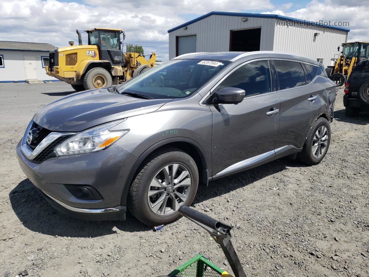 2017 Nissan Murano S Серый vin: 5N1AZ2MH3HN127549