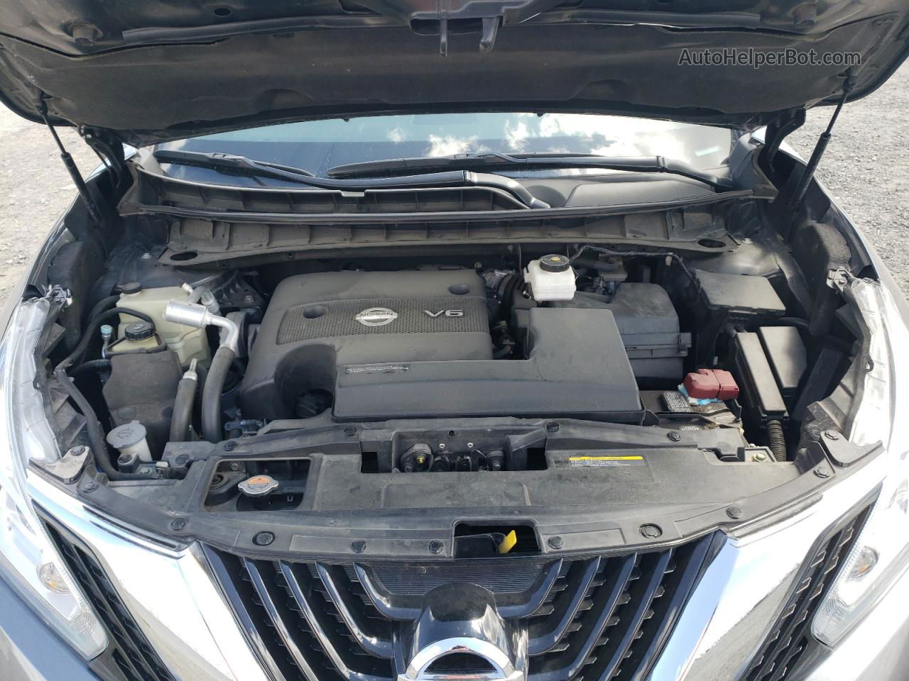 2017 Nissan Murano S Серый vin: 5N1AZ2MH3HN127549