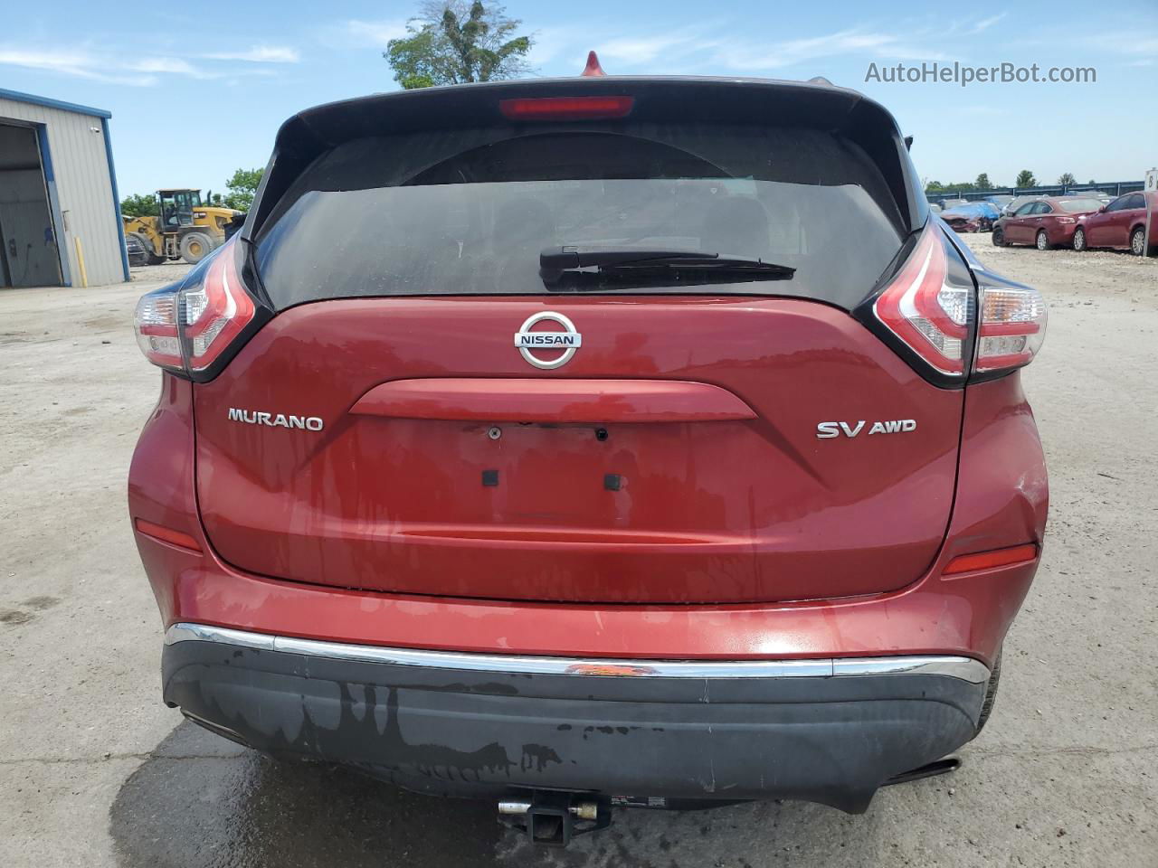 2017 Nissan Murano S Red vin: 5N1AZ2MH3HN134324