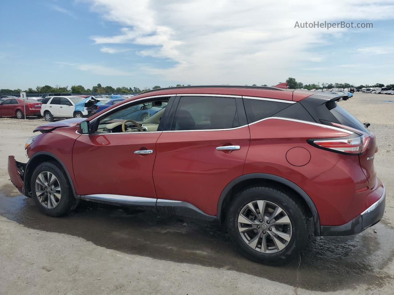 2017 Nissan Murano S Red vin: 5N1AZ2MH3HN134324